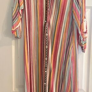 ANDREE BY UNIT Multicolor Striped kimono